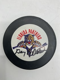 Florida Panthers Signed Logo Hockey Puck