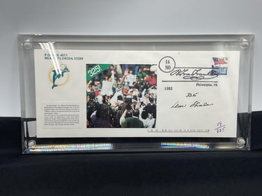 Miami Dolphins Limited Edition Commemorative Plaque (Don Shula Signed)