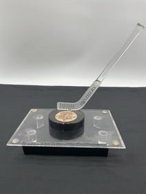 Florida Panthers Commemorative Hockey Puck & Stick Acrylic Display