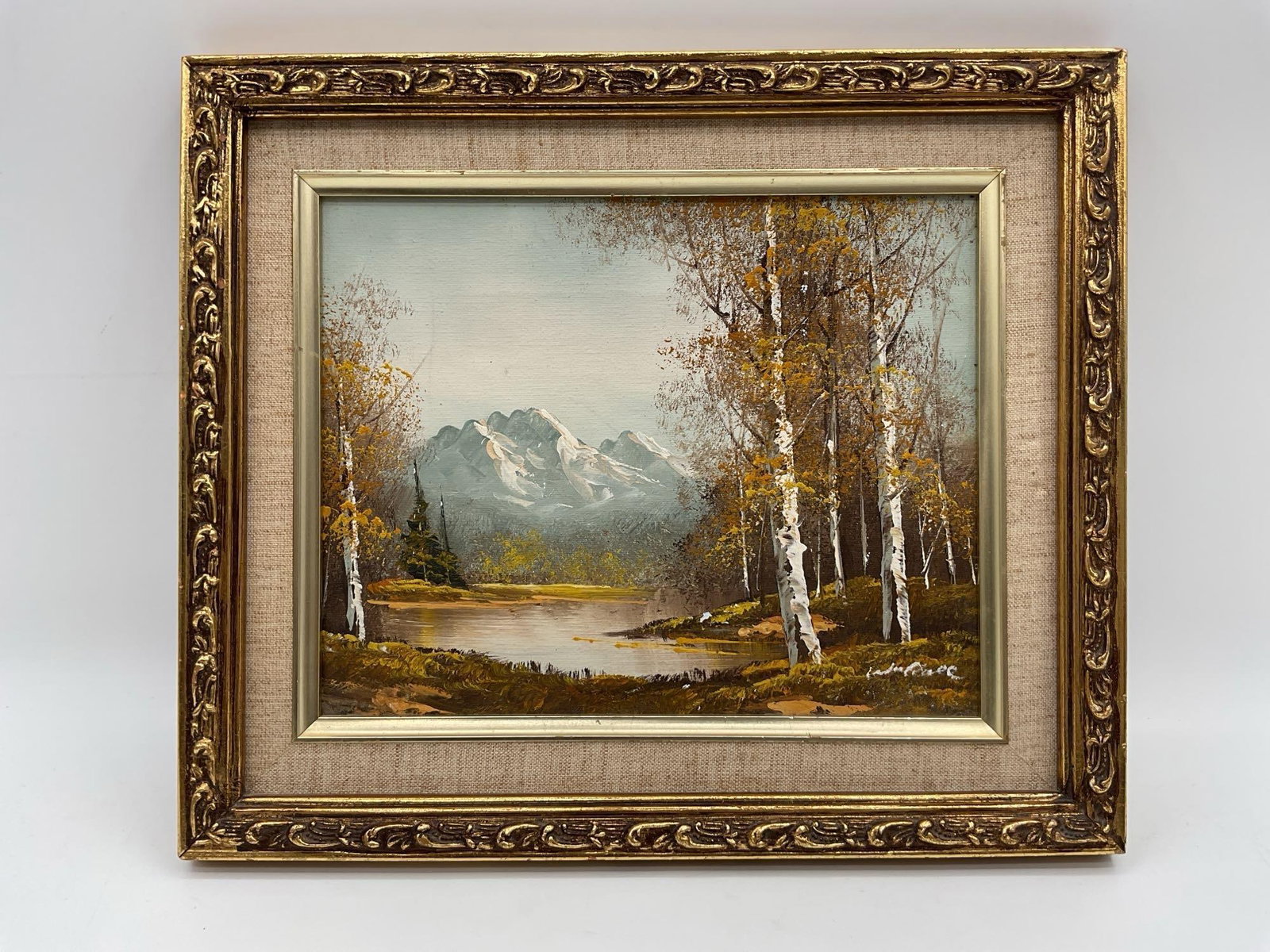 Mountain Reflections by Abe Weiner Oil on Canvas (1 of 4)