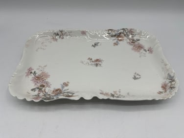 Haviland Limoges Rectangular Floral Platter