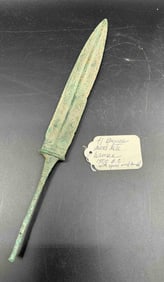 Box 9 - 41 Ancient Bronze Dagger Blade with Tang Circa 1500 BC