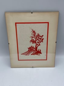 Traditional Asian Pavilion Silhouette