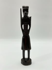 Hand-Carved African Tribal Elder Figure