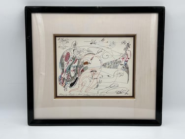 Drawing by Mikhail Chemiakin (Russia, b.1943) Mixed Media