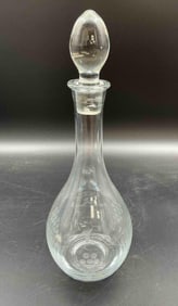Clear Crystal Teardrop Decanter with Stopper