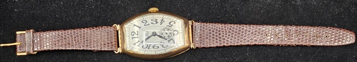 Art Deco Omega Tonneau Watch with Manual Movement