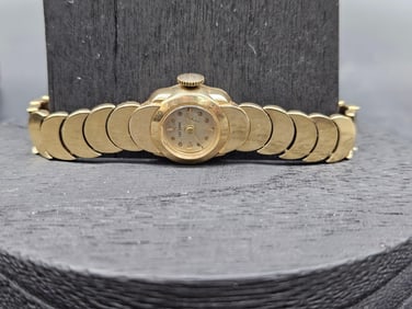 LaFemme 14K Solid Gold Bracelet Watch