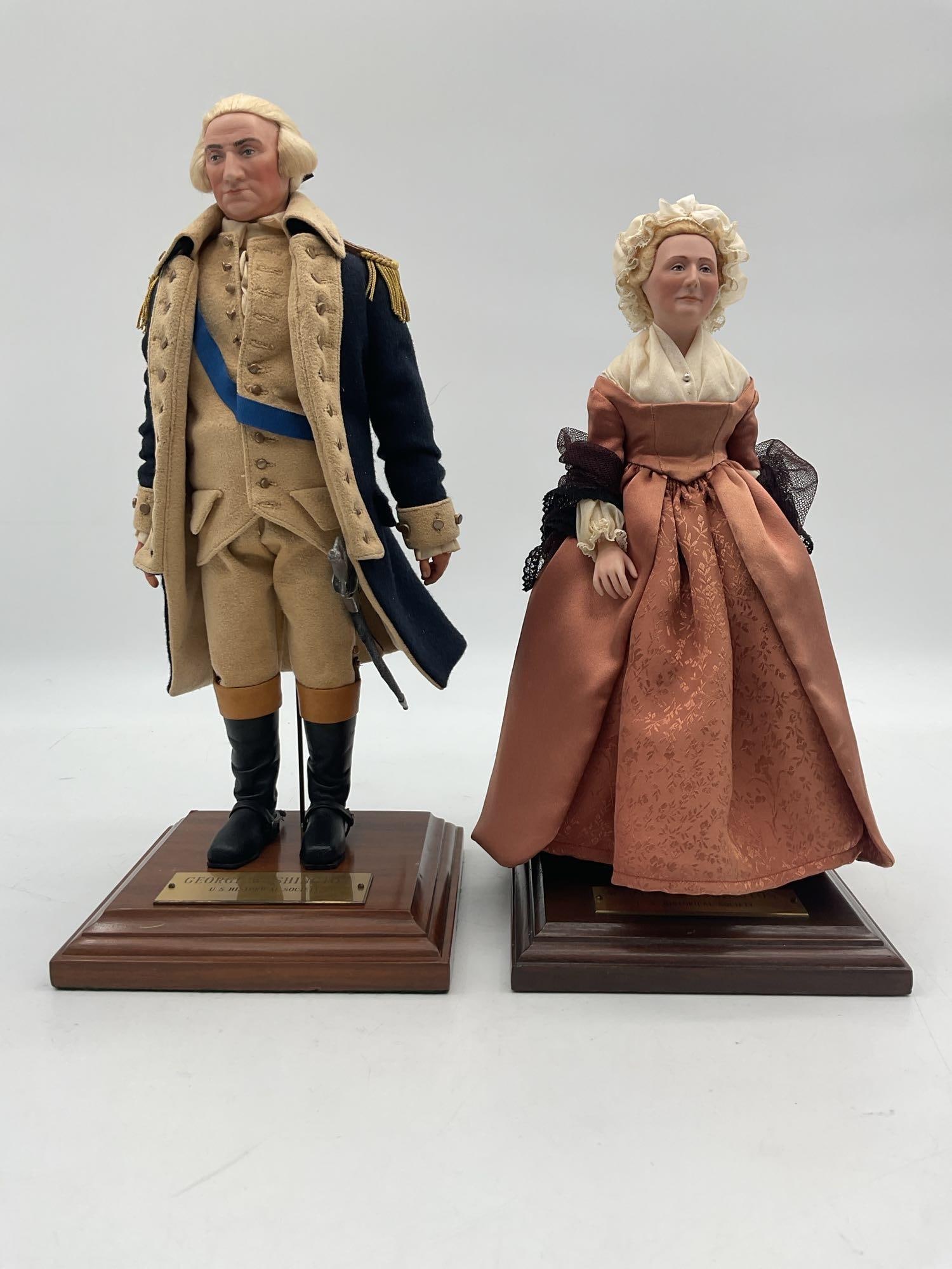 George and Martha Washington Collectible Porcelain Dolls (1 of 4)