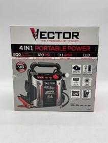 Vector 4-in-1 Portable Power Station (Jump Starter, Air Compressor, USB Power, LED Worklight)