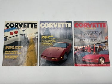 Vintage Corvette Quarterly Magazine Collection (Set of 3)
