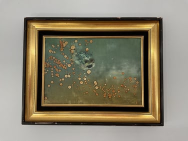 Abstract Fish with Bubbles, Signed, Endre Szasz Hungarian(1926-2003)