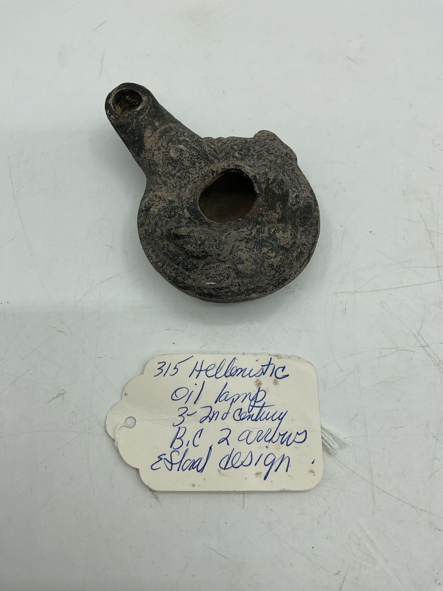 RARE Hellenistic Oil Lamp 3-2nd Century B.C. (1 of 4)