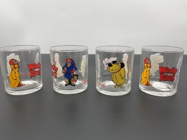 Wacky Races Collectible Glass Tumbler Set