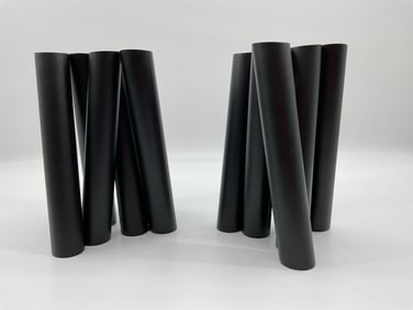 Set of Black Tubes Sculpture