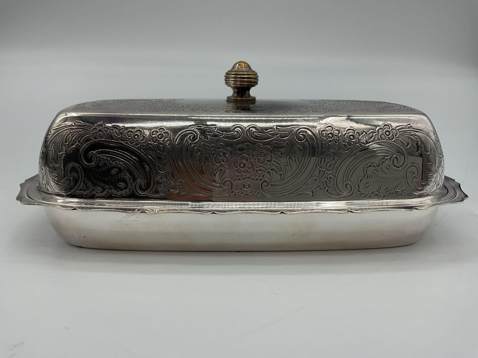 Vintage Silver-Plated Covered Butter Dish by Mappin & Webb, Paris (1 of 4)