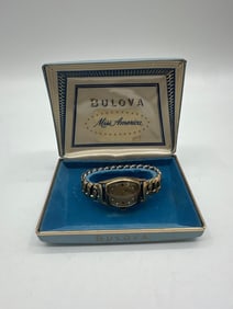 RARE Vintage Bulova Miss America Ladies Watch with Original Box