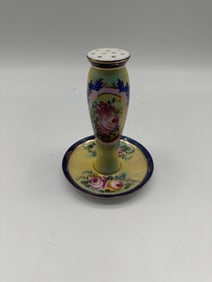 Limoges China Floral Hatpin Holder
