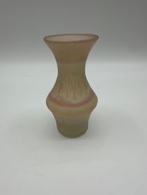 Small Art Glass Vase with Iridescent Finish