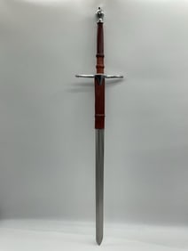 Medieval-Style Replica Longsword with Scabbard