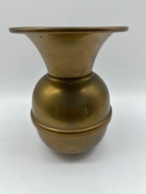 Small Brass Bulbous Vase