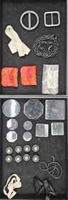 Mixed Lot of Vintage Jewelry, Hair Accessories, and Clothing Adornments