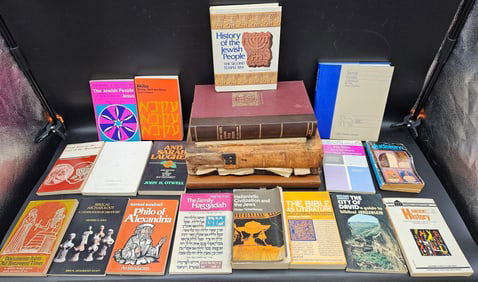 Assorted Jewish History and Philosophy Books Collection