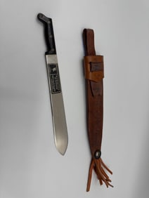 Garza Machete with PANAMA Leather Sheath