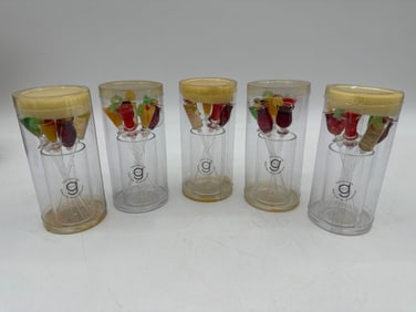 Murano Style Glass Drink Stirrers