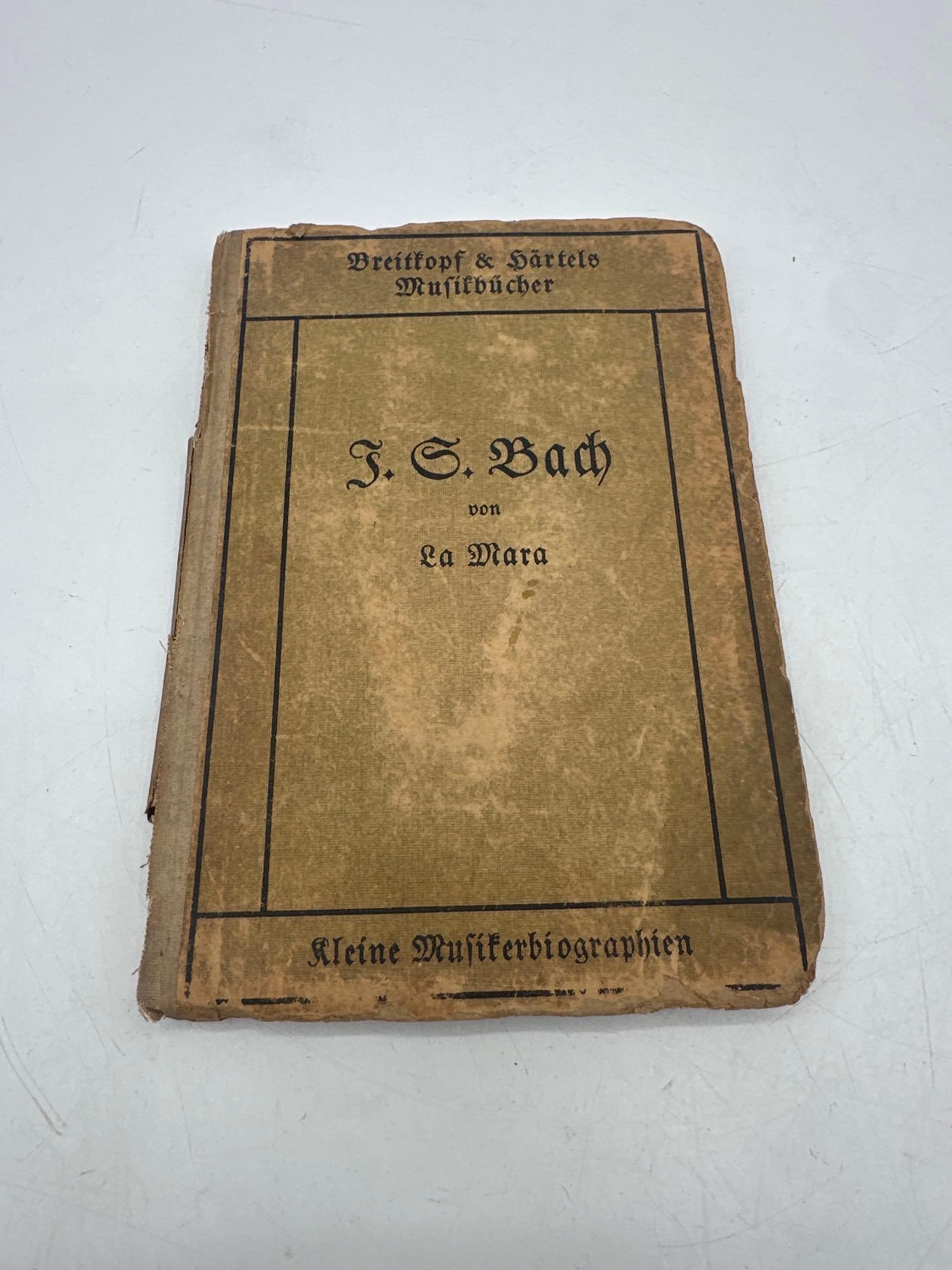 Antique J S Bach book by La Mara (1 of 3)