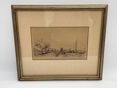 "Six's Bridge" by Rembrandt (Dutch, 1606-1669) Etching