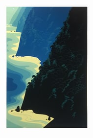 Eyvind Earle 'Blue Big Sur'