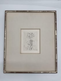 Surreal Abstract Line Drawing with Faces