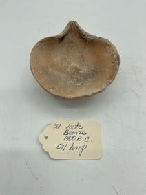 Box 3 - 361 Small Terracotta Oil Lamp Late Bronze Age Circa 1500 BC