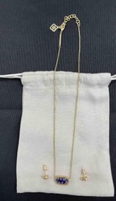 Kendra Scott Gold-Tone Necklace and Earrings Set