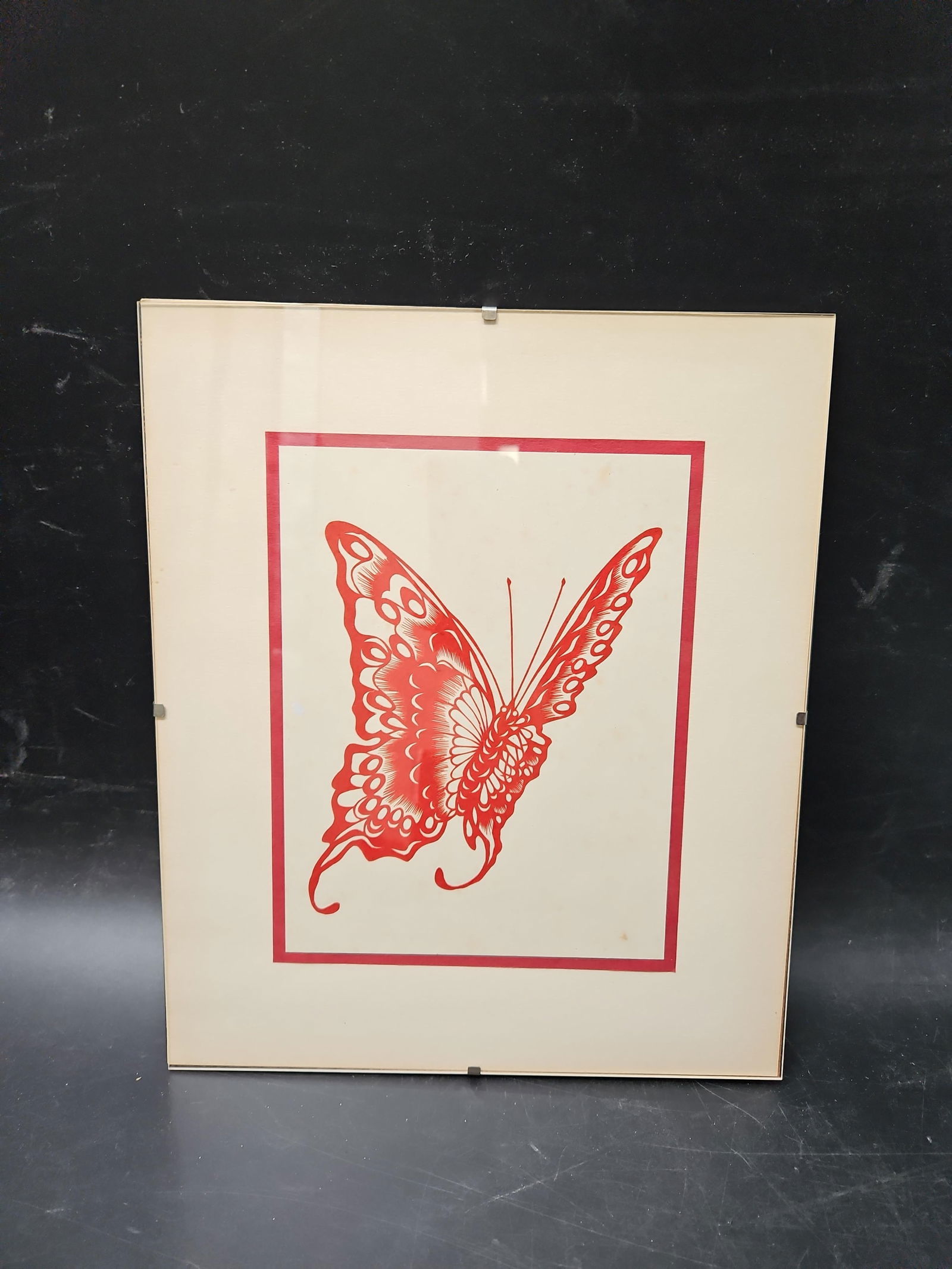Red Butterfly Silhouette Print (1 of 3)