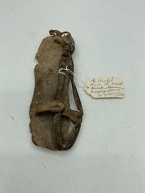 46 - AB 1 Sandel from 1st revolt Masada Roman Empire found in Lucian cave