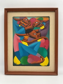Colorful Abstract Portrait by C. Darone
