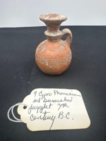 9 - Cypro Phoenician red burnished jugglet 7th century B.C.