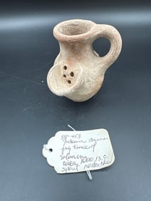 58 - 453 Jude’s Strainer Jug time of Solomon uica 1000 B.C. spout reattached