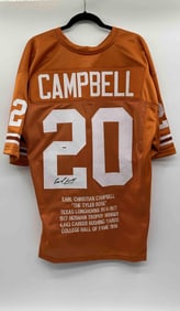 Earl Campbell Autographed Texas Longhorns Jersey PSA certified