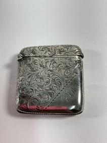 Charles Edward Soloman Antique Sterling Silver Vesta Case