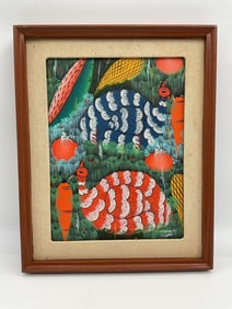 Guinea Fowl in Garden by Pierre Henry