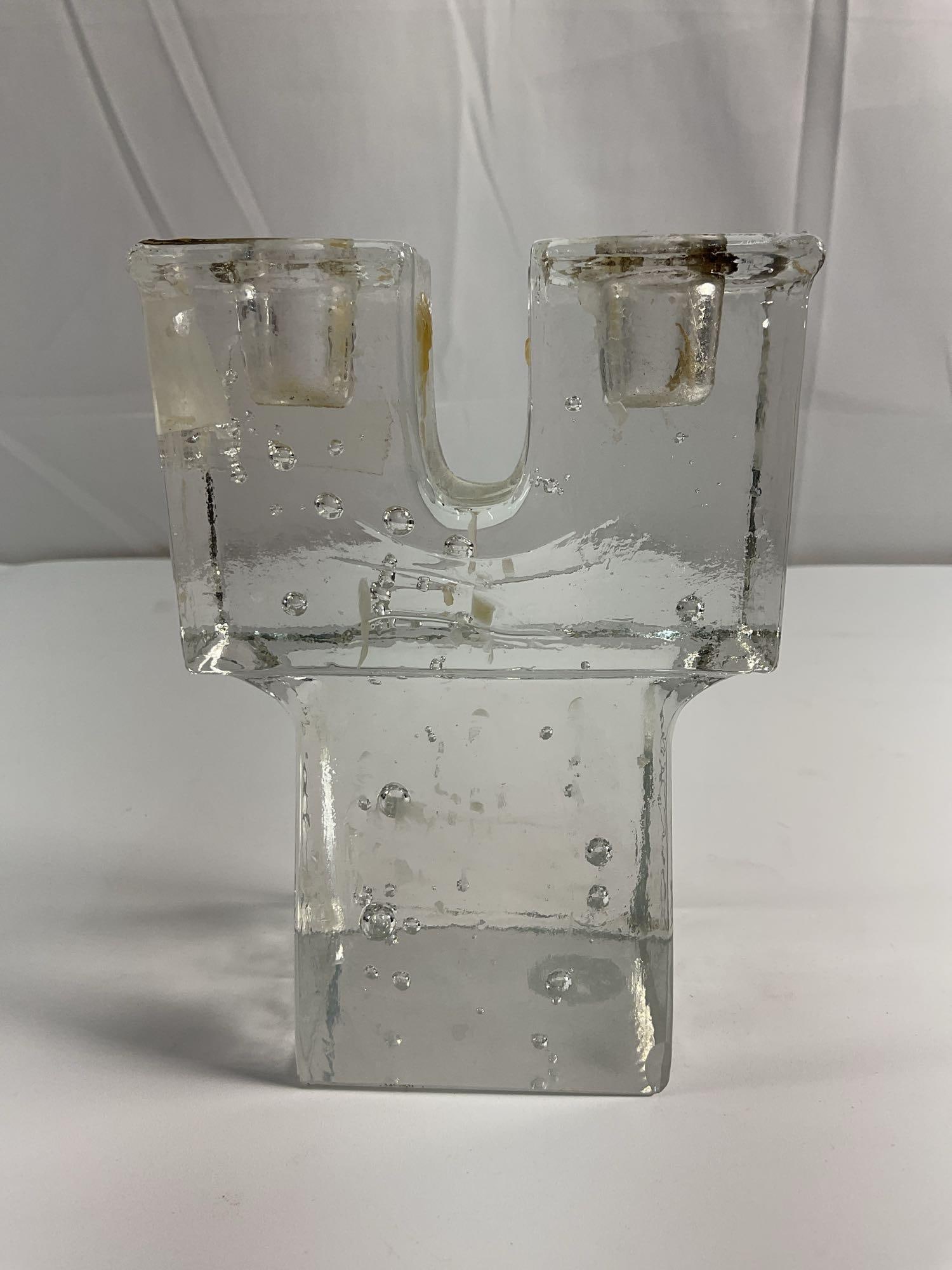 Modernist Glass Candle Holder (1 of 3)