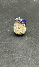 466 - Ancient Roman Miniature Glass Amphoriskos with Blue Handles