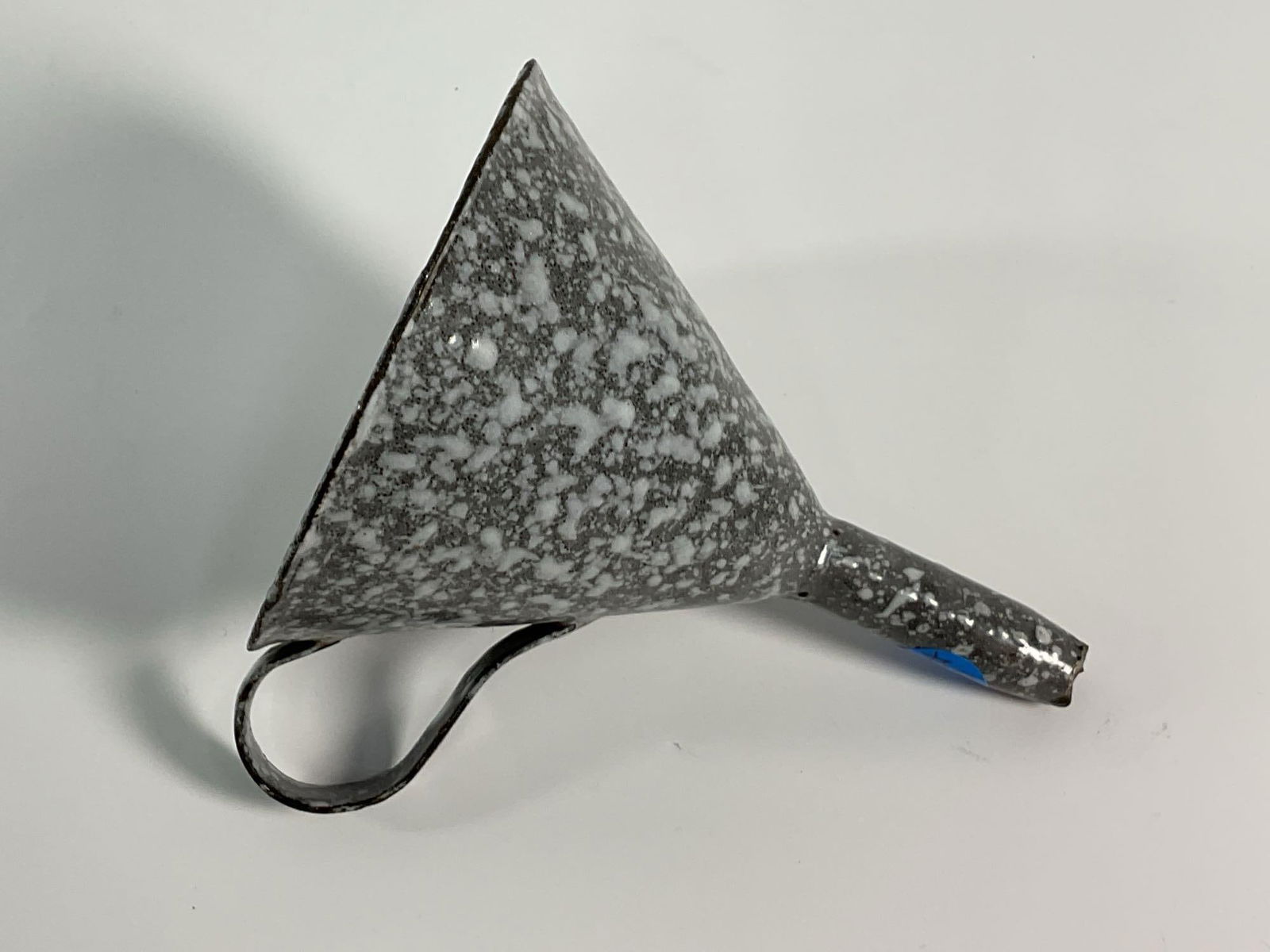 Vintage Gray Graniteware Enamel Funnel (1 of 3)