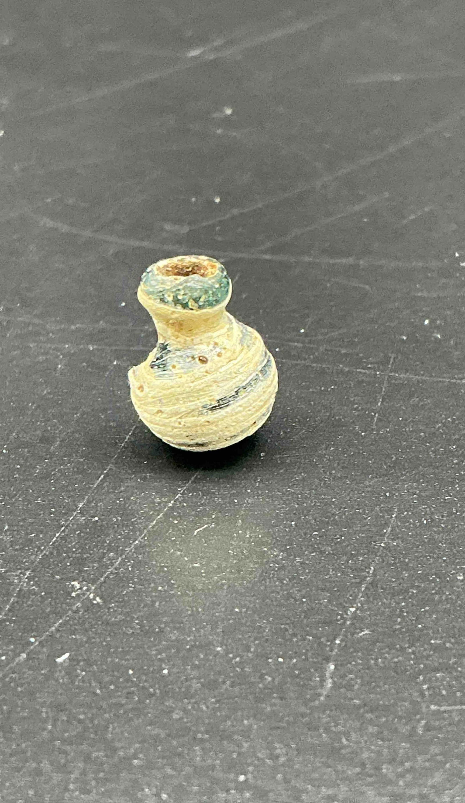 468 - Ancient Roman Miniature Glass Vessel (1 of 4)