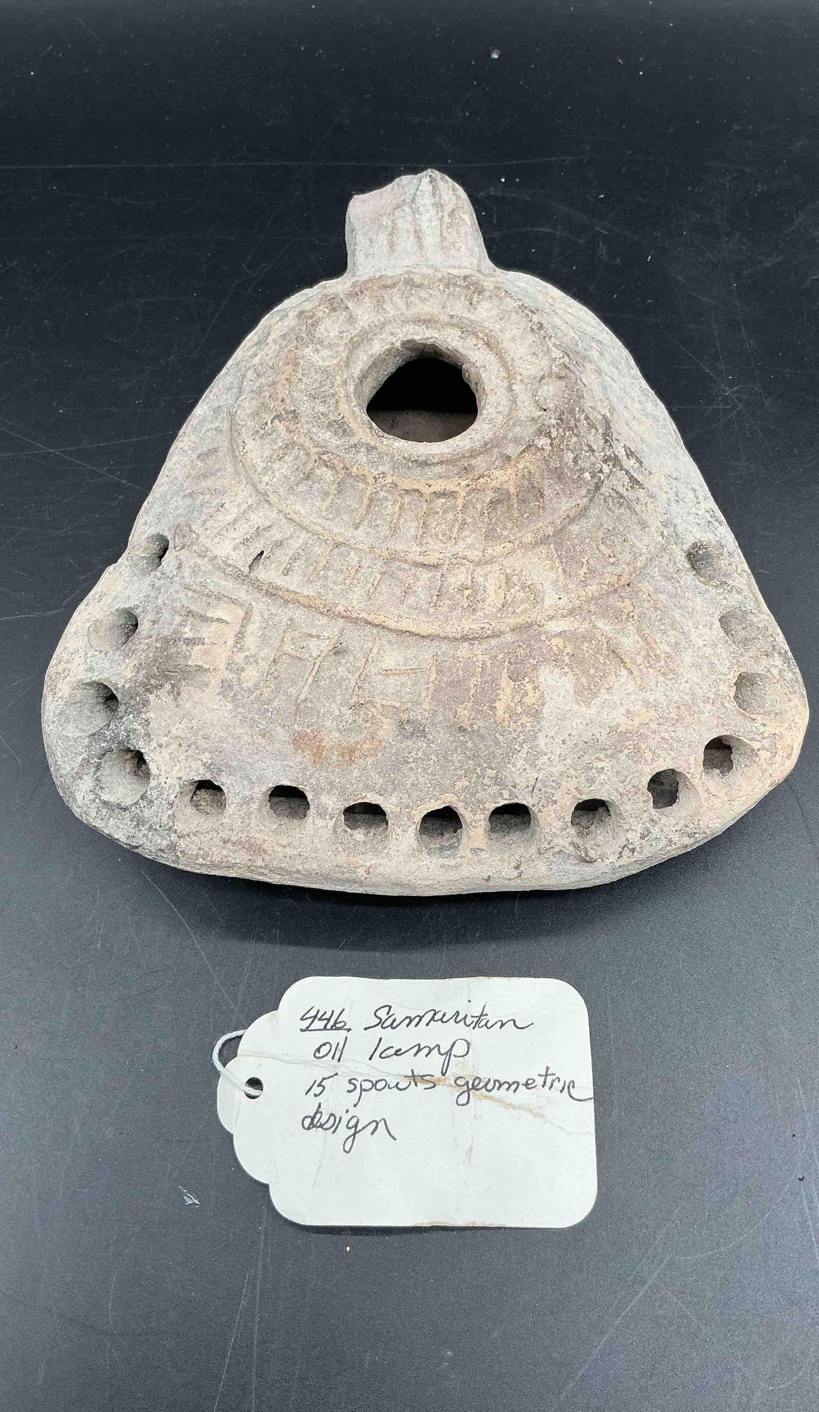 446 Samaritan Oil Lamp 15 Spouts (1 of 5)