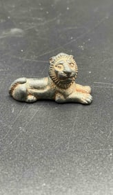625 - Roman Bronze Lion Figurine