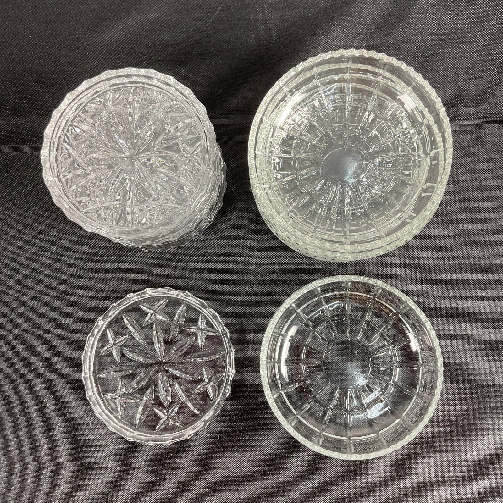 Rare Vintage Glass Coasters, Two Varieties (1 of 3)